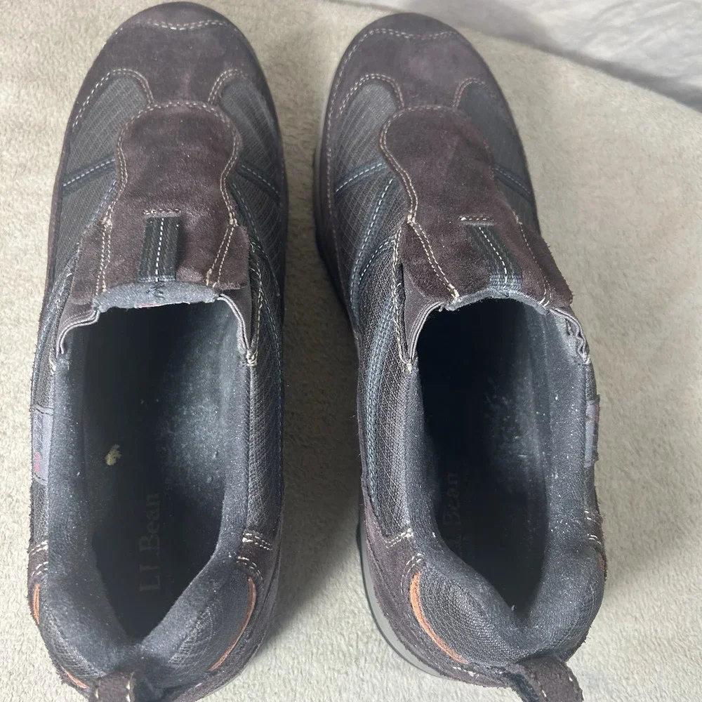 L.L.Bean TEK 2.5 Slip On Hiking Shoes Mens 13 Brown Suede Primaloft 200g